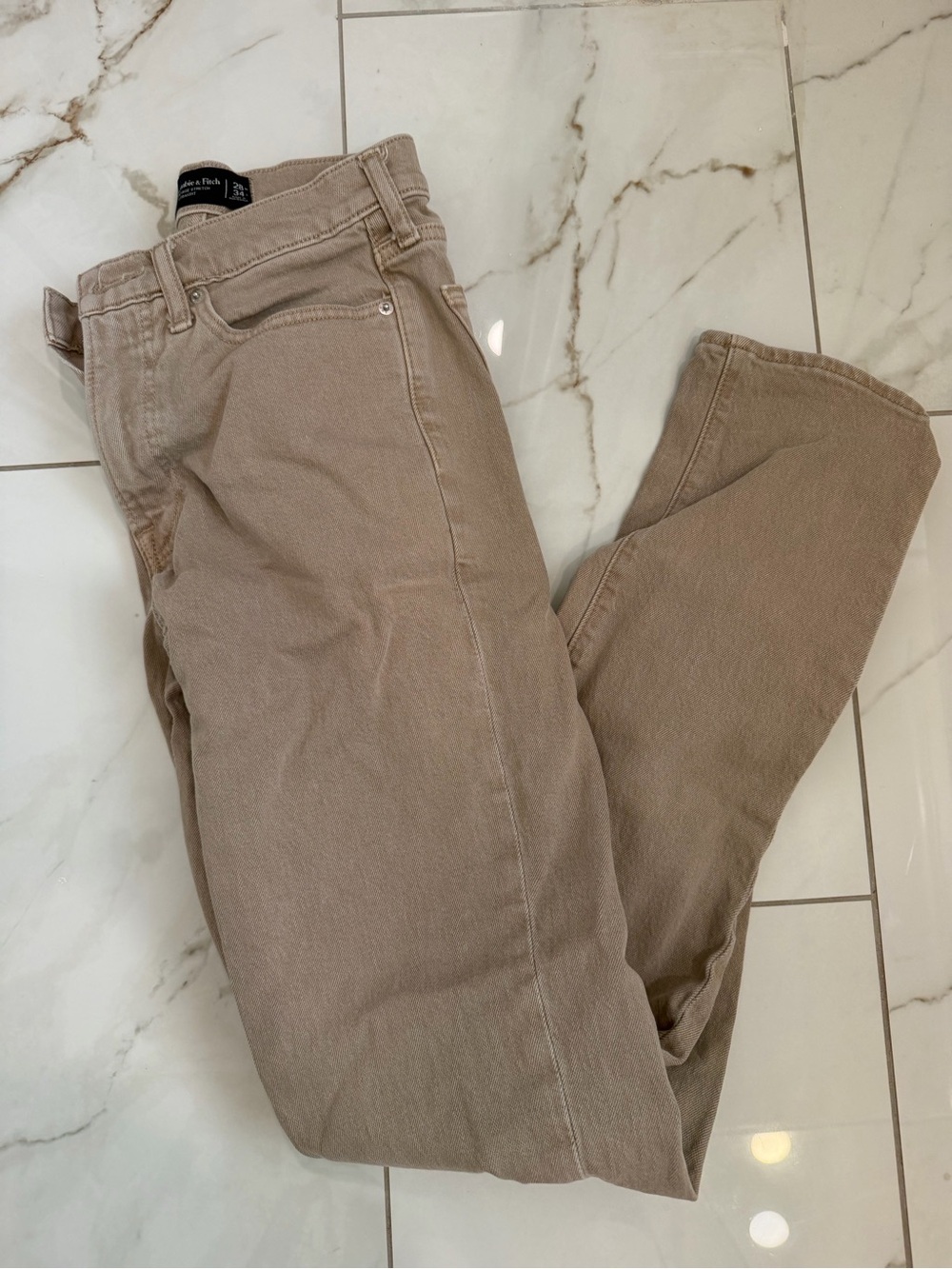 Abercrombie Men's Classic Tan Casual Jeans 28x34